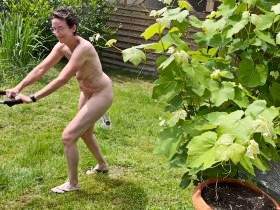 mow the lawn naked - all the neighbors could see me