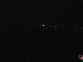 At night on the parking deck