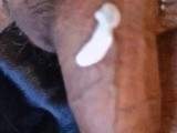 POV close-up: Guglielmo applies lotion to his flaccid, veiny penis (lotion fetish)