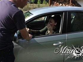 Brazenly injected into the car! Biggest cumshot ever!