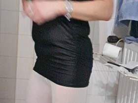 Boots, smoked and made in the white tights