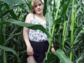 innocent in the corn field