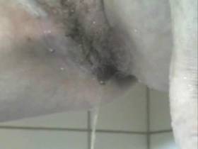 horny pissing in the tub