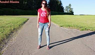 Mitten auf der Straße, ich habe es wirklich getan