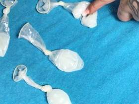 abgefüllte Kondome fürs sklaven