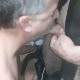 Slave blows cock