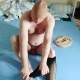 Hot Nylon Encasement in Black Pantyhose
