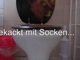 Shitting with socks ....