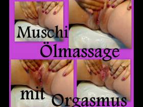 Pussy oil massage with orgasm!