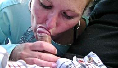 Blowjob vor dem Lidl mit Zuschauern