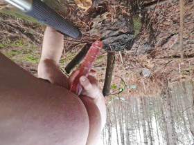 Dildo at 10 degrees in the forest
