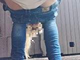 Userwunschvideo Outdoor in die Jeans und Slip geschissen