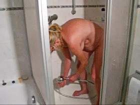 Showering before the guest arrives