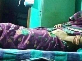 Indian Gay Crossdresser Gaurisissy in pink saree pressing and milking his big boobs and enjoying hardcore sex