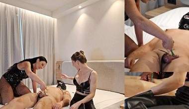 Deine Sklaveneier gehören uns beiden