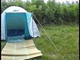 Three at the campsite