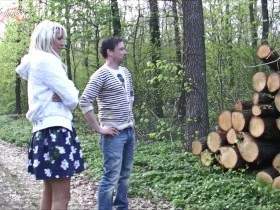 Loud, dirty, horny, anal - I escalated in the forest!