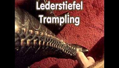 Lederstiefel.Trampling