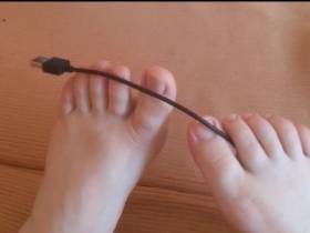 The USB cable ** Playful Feet **