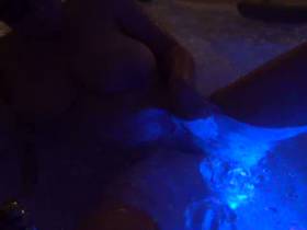 Masturbating in public hot tub