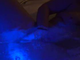 Masturbating in public hot tub