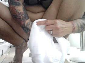 Diaper pissing for Sebastian