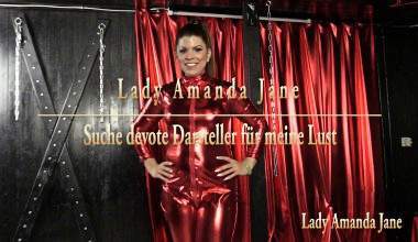 Amanda Jane sucht neue Drehpartner   Sklave für Porno-Film mit Domina