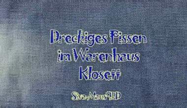 Dreckiges Pissen im Warenhaus Klosett