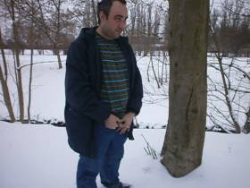 Peeing in the snow