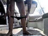 Riesenhaufen aufs Boot gekackt