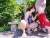 Outdoor blowjob and a quick fuck