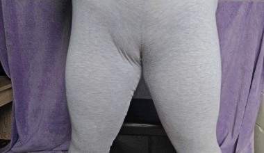 Graue Leggings