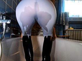 Gummistiefel Hosen Piss
