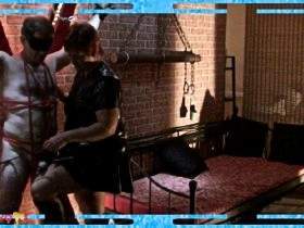 LadyAnna with sex slave in action