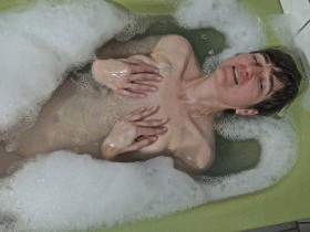A foam bath