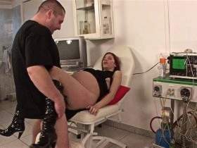 Gynecologist's chair used for pregnancy fuck