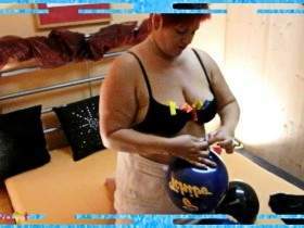 Fetish - Blowing up balloons just for YOU