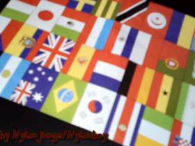 Flaggen der Welt bespritzen **VIDEO Wunsch**