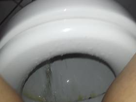 pissing on toilet and not specifically XD ....