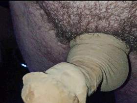 Wanking nylon cock in porn