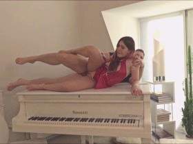 Horny teen fucked on the piano grand ao. Part 4.