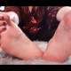 Apply cream to feet
