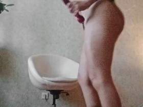 Brünettes Dildo Masturbation