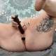 Jerk off instructions with tit fuck, plug in the ass and squirt