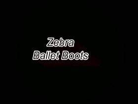 Zebra Ballet Boots outdoor