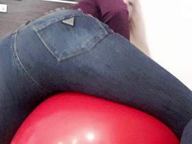 Wet Of Latex Jeans