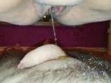 ***** pissing on cock