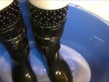 Fashionable rubber boots