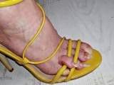 Hooked In Yellow Heels