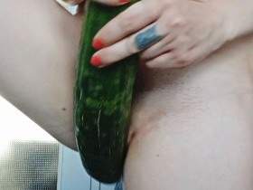 XXL cucumber fuck - Part 1